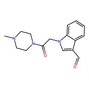 1-(2-(4-Methylpiperazin-1-yl)-2-oxoethyl)-1H-indole-3-carbaldehyde structure