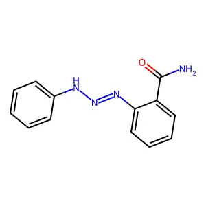 2-[(1E)-3-苯基三氮-1-烯-1-基]苯甲酰胺 structure