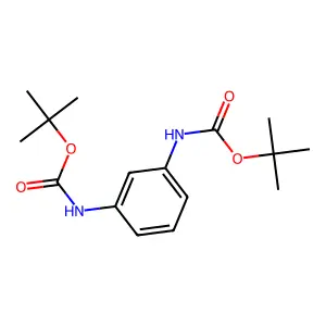 Di-tert-butyl 1,3-phenylenedicarbamate structure