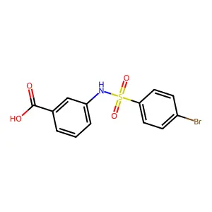 3-(4-Bromobenzenesulfonamido)benzoic acid structure