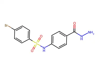 4-bromo-N-[4-(hydrazinecarbonyl)phenyl]benzene-1-sulfonamide structure