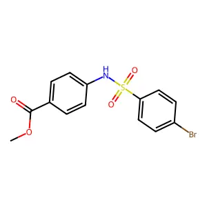 Methyl 4-{[(4-bromophenyl)sulfonyl]amino}benzoate structure