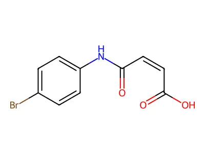 (E)-4-(4-bromoanilino)-4-oxo-2-butenoic acid structure