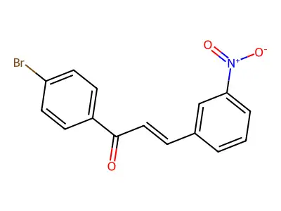1-(4-Bromophenyl)-3-(3-nitrophenyl)prop-2-en-1-one structure