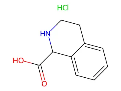 1,2,3,4-四氢异喹啉甲酸 structure