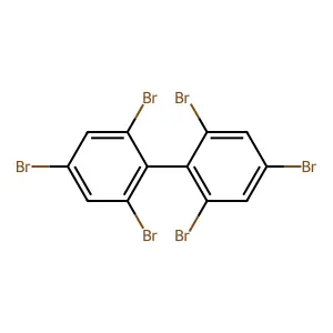 2,2',4,4',6,6'-Hexabromobiphenyl structure