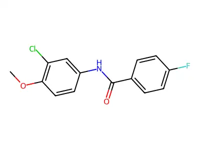 N-(3-chloro-4-methoxyphenyl)-4-fluorobenzamide structure