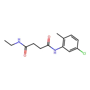 N-(5-chloro-2-methylphenyl)-N'-ethylsuccinamide structure