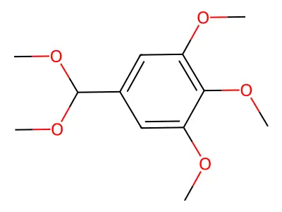 3,4,5-Trimethoxybenzaldehyde dimethyl acetal structure