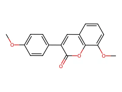 8-Methoxy-3-(4-methoxyphenyl)chromen-2-one structure