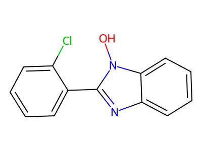 2-(2-chlorophenyl)-1H-1,3-benzimidazol-1-ol structure