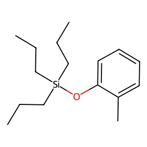 (2-Methylphenoxy)(tripropyl)silane structure