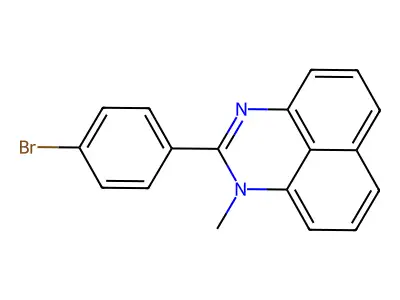 Perimidine, 2-(p-bromophenyl)-1-methyl- structure