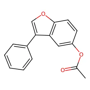 3-Phenyl-1-benzofuran-5-yl acetate structure