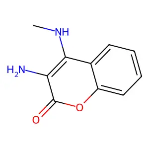 Coumarin, 3-amino-4-methylamino- structure