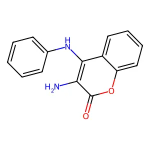Coumarin, 3-amino-4-anilino- structure
