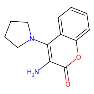 Coumarin, 3-amino-4-(1-pyrrolidinyl)- structure