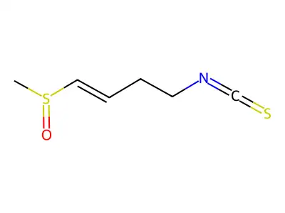 4-Isothiocyanato-1-methylsulfinylbut-1-ene structure