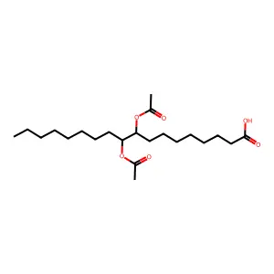 9,10-Bis(acetoxy)octadecanoic acid structure