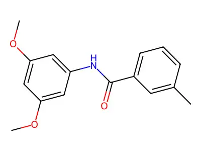 N-(3,5-dimethoxyphenyl)-3-methylbenzamide structure