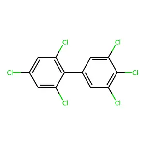 2,3',4,4',5',6-Hexachlorobiphenyl structure