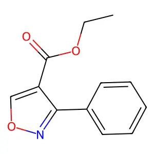 Ethyl 3-phenyl-1,2-oxazole-4-carboxylate structure