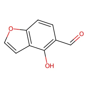 4-羟基-1-苯并呋喃-5-甲醛 structure