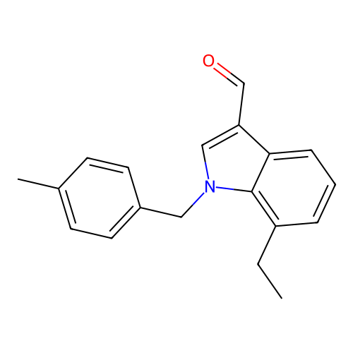 7-Ethyl-1-[(4-methylphenyl)methyl]indole-3-carbaldehyde structure