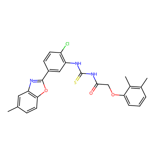 Acetamide,N-[[[2-chloro-5- phenyl]amino]thioxomethyl]-2- - structure
