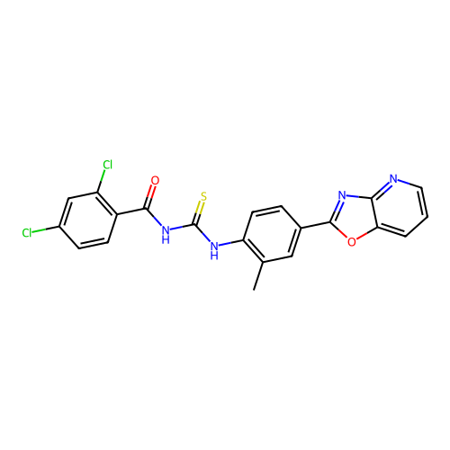 C21H14Cl2N4O2S structure