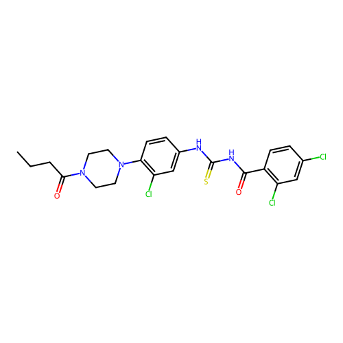 C22H23Cl3N4O2S structure