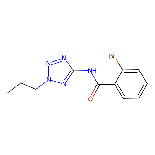 2-bromo-N-(2-propyl-2H-tetrazol-5-yl)benzamide structure