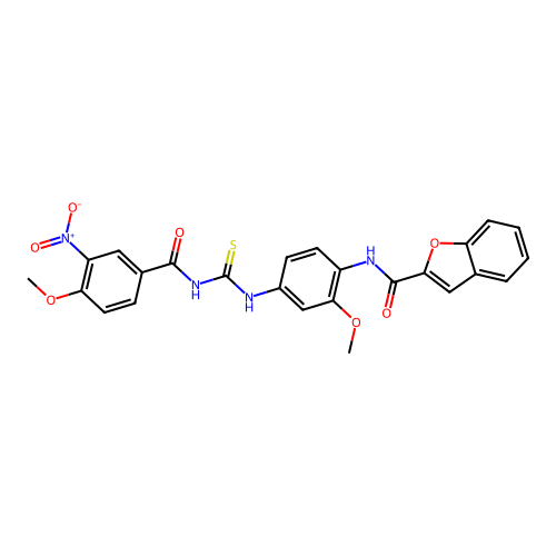 N-(2-Methoxy-4-{[(4-methoxy-3-nitrobenzoyl)carbamothioyl]ami structure