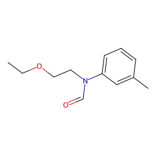 N-(2-ethoxyethyl)-N-(3-methylphenyl)formamide structure