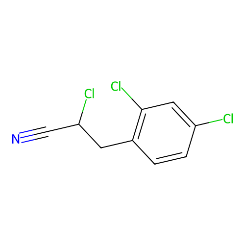 2-Chloro-3-(2,4-dichlorophenyl)propanenitrile structure