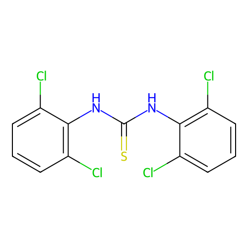 N,N'-bis(2,6-dichlorophenyl)thiourea structure