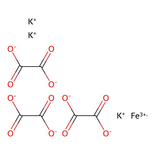 草酸铁钾 structure