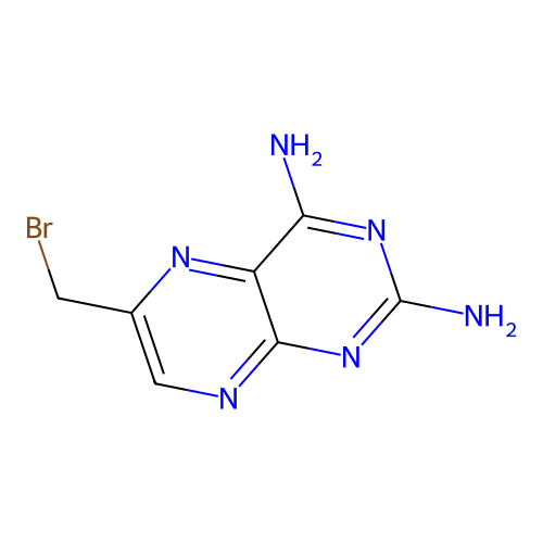 6-Bromomethyl-2,4-pteridinediamine structure