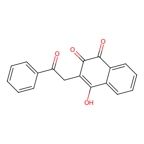 2-Hydroxy-3-(2-oxo-2-phenylethyl)naphthalene-1,4-dione structure
