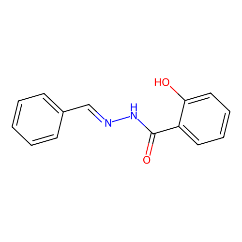 n'-Benzylidene-2-hydroxybenzohydrazide structure