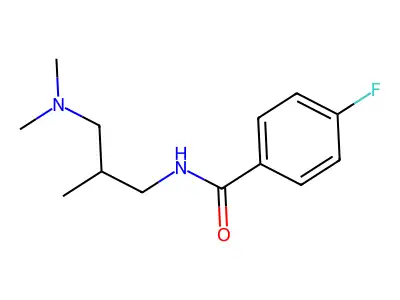 N-[(2S)-3-(dimethylamino)-2-methylpropyl]-4-fluorobenzamide structure