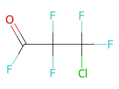 3-Chloro-2,2,3,3-tetrafluoropropanoyl fluoride structure
