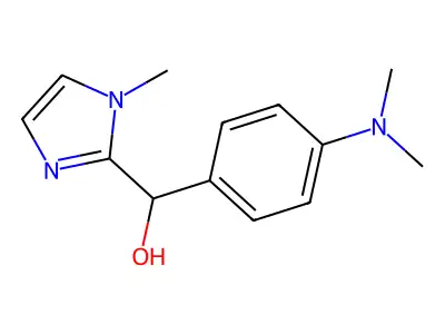 [4-(dimethylamino)phenyl](1-methyl-1H-imidazol-2-yl)methanol structure