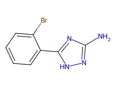 5-(2-bromophenyl)-4H-1,2,4-triazol-3-amine structure