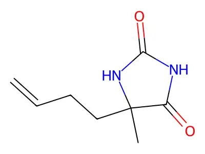 2,4-Imidazolidinedione, 5-(3-butenyl)-5-methyl- structure
