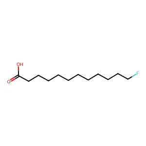 Dodecanoic acid, 12-fluoro- structure