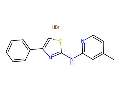 (4-Methyl-pyridin-2-yl)-(4-phenyl-thiazol-2-yl)-amine structure