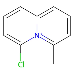 4-Chloro-6-methylquinolizinium structure