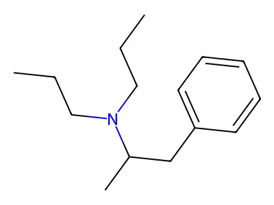 N,N-Dipropylamphetamine structure