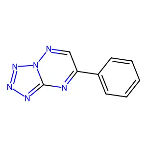 7-Phenyltetrazolo[1,5-b][1,2,4]triazine structure